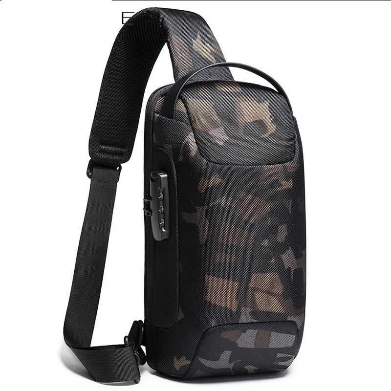 Sports bags Canvas chest business messenger waterproof shoulder bag Crossbody handbag chest bag men Mobile phone bag