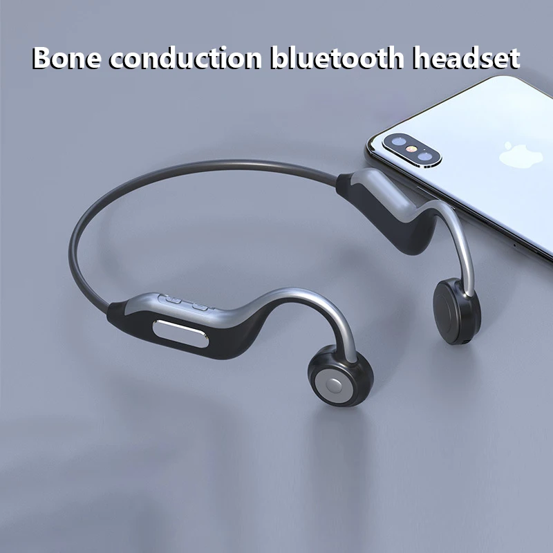 

Bone conduction Bluetooth headset wireless binaural band 8g memory motion waterproof bone sensing ear hanging Bluetooth 5.0