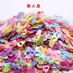 12mm mix colors Glitter Sequins Mermaid shape Mix Pailletten PVC Sqeuin Loose Colorful Lentejuelas DIY Paillette Decor 10/20/50g