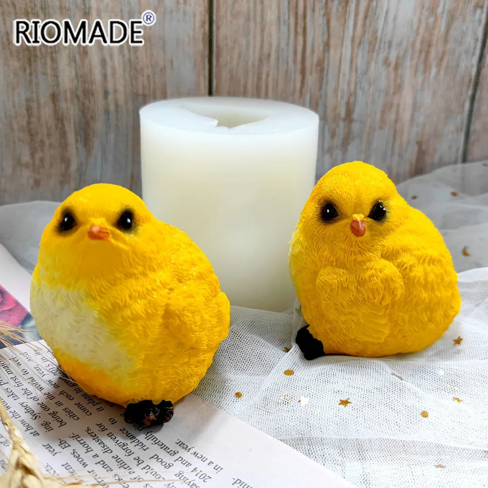 3D Cute Chick Silicone Mold Chocolate Mousse Fondant Cake Baking Tools DIY Crafts Resin Gypsum Candle Soap Decoration Mould