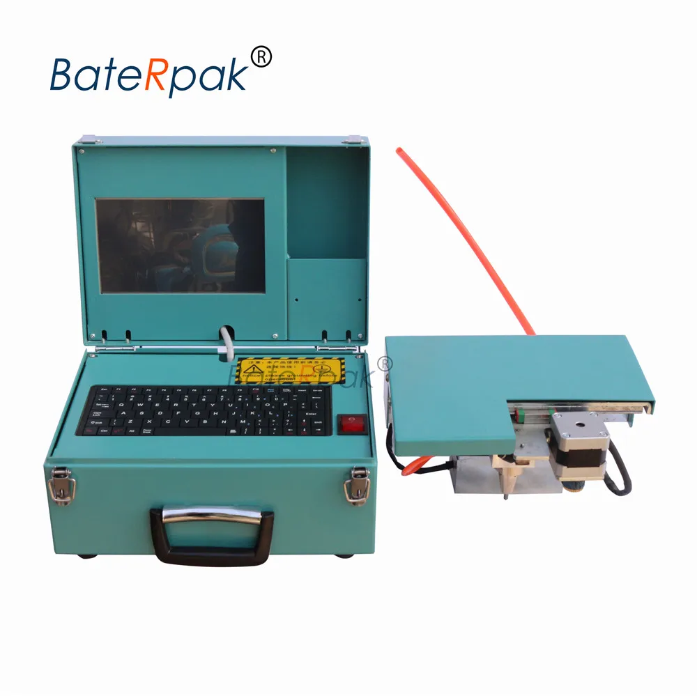 BateRpak-آلة وسم تعمل بالهواء المضغوط ، آلة وسم صناعية محمولة من نوع الكمبيوتر 40x160 مللي متر ، آلة نقش المعادن