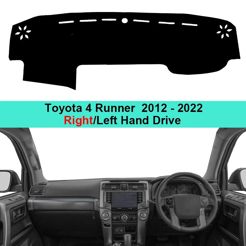 Car Dashboard Cover Dash Mat Pad  For Toyota 4 Runner 4Runner 2012 - 2022  LHD RHD Dash Board Cover Carpet Auto Sun DashMat