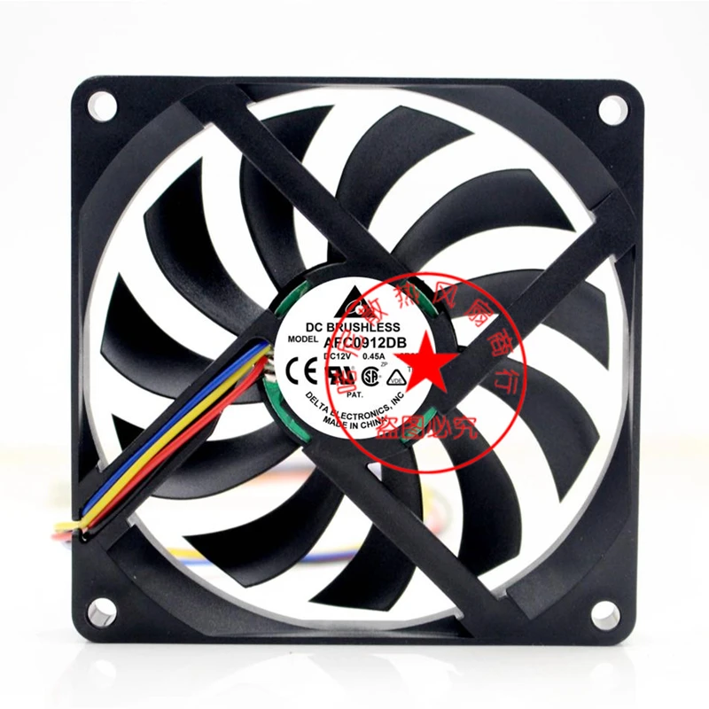 

New original AFC0912DB 9CM 9015 12V 0.45A four-wire PWM speed control CPU ultra-thin chassis fan