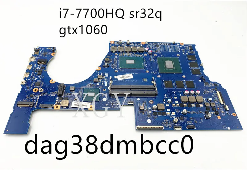 

For HP 17t-w100 17-W portable motherboard core 862261-601 g38d dag38dmbcc0 with i7-7700HQ sr32q cpu gtx1060 6gb working fine