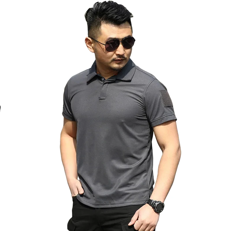 Mege Brand Tactical Shirt Short SleeveMen\'s  Polo T shirt Outdoor Fast Dry Breathable Shirt Military Army Combat Clothing