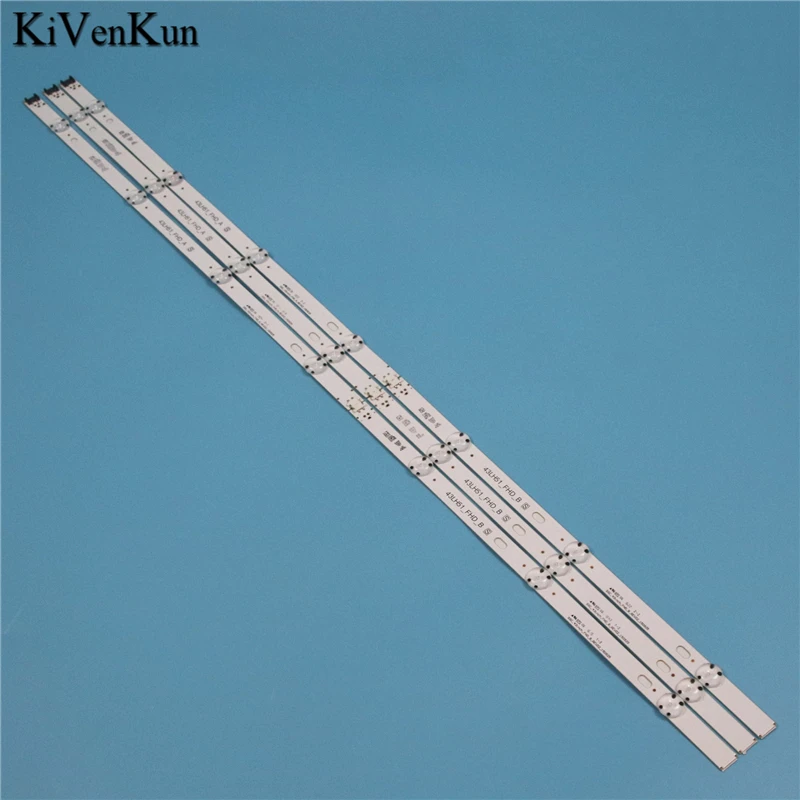 LED Backlight Strips For LG 43LJ594V 43LJ595V 43LW300C LED Bar Band Rulers 43LH51_FHD_A S LGE_WICOP_FHD S43inch_FHD_B_REV02 Tape