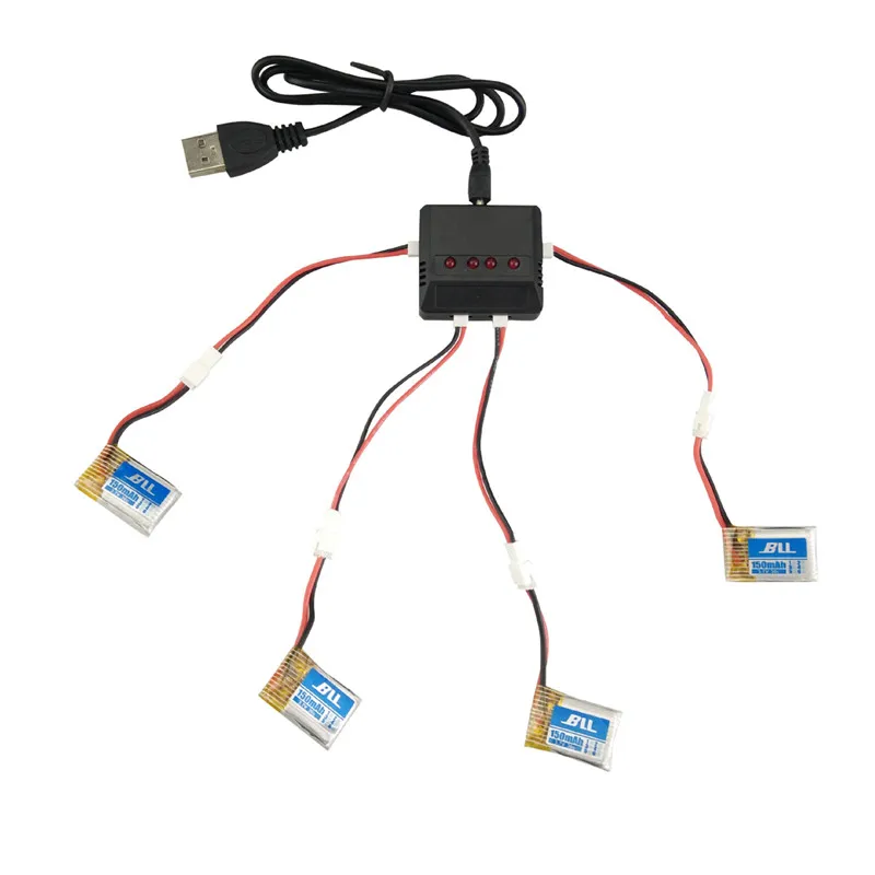 Câble métallique de connecteur de chargeur pour importateur RC, charge de batterie X6, Wltoys V911, F929, F939, Eachine E010, JJRC, H36, PH2.0, lot de 6 pièces