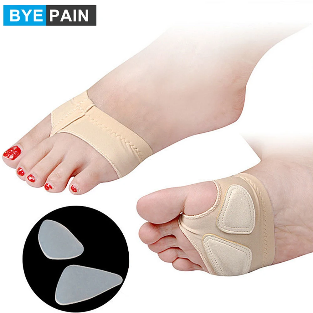 1Pair BYEPAIN Professional Belly Ballet Dance Toe Pad Practice Shoes Protection Dance Socks Foot Thongs Foot Care