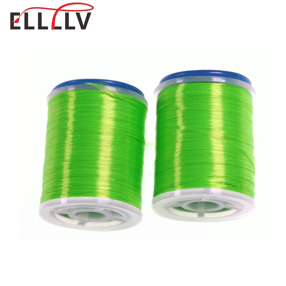 Elllv 200D / 50Yards Green GSP Polyethylene Thread Ultra Strong Saltwater Fly / Jig Assist Hook Tying Line