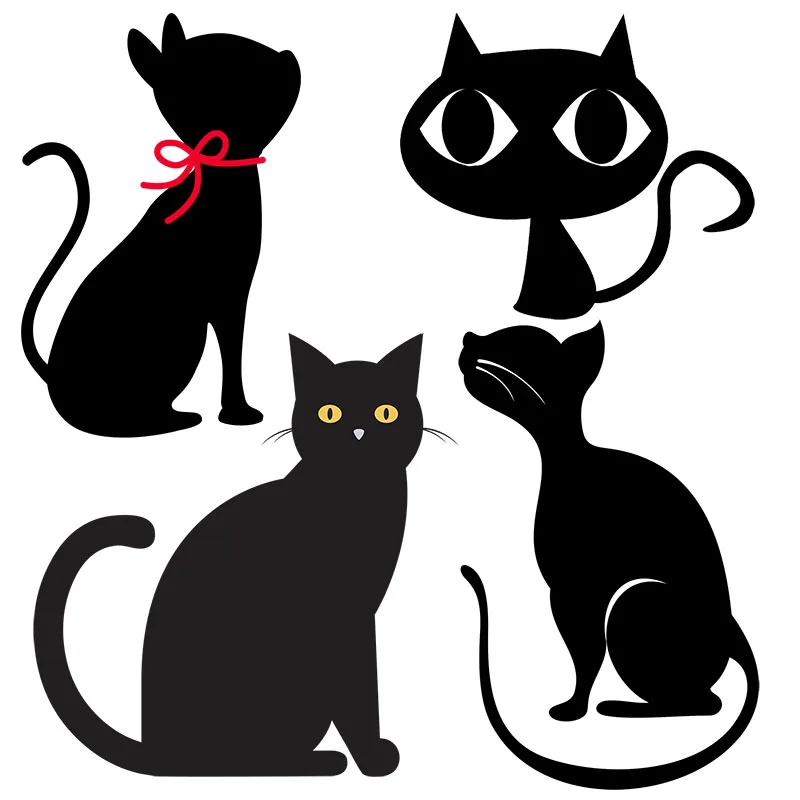 QM30 Naughty Kitten Sticker Family Decoration Kitchen Decal