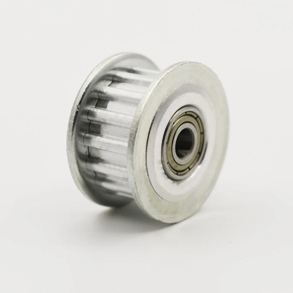 T5 18T Idler Pulley with Bearing 11/21mm Width Bearing Gear Pulley With/No Teeth 5/6/7/8/10/12/15mm Bore 18 Teeth Idler Pulley