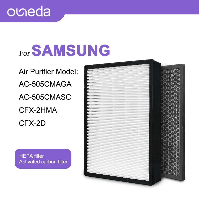 Purificatore dell'aria 2 Pcs per la casa per il filtro a carbone CFX-2D Hepa del filtro a carbone di Samsung AC-505CMASC