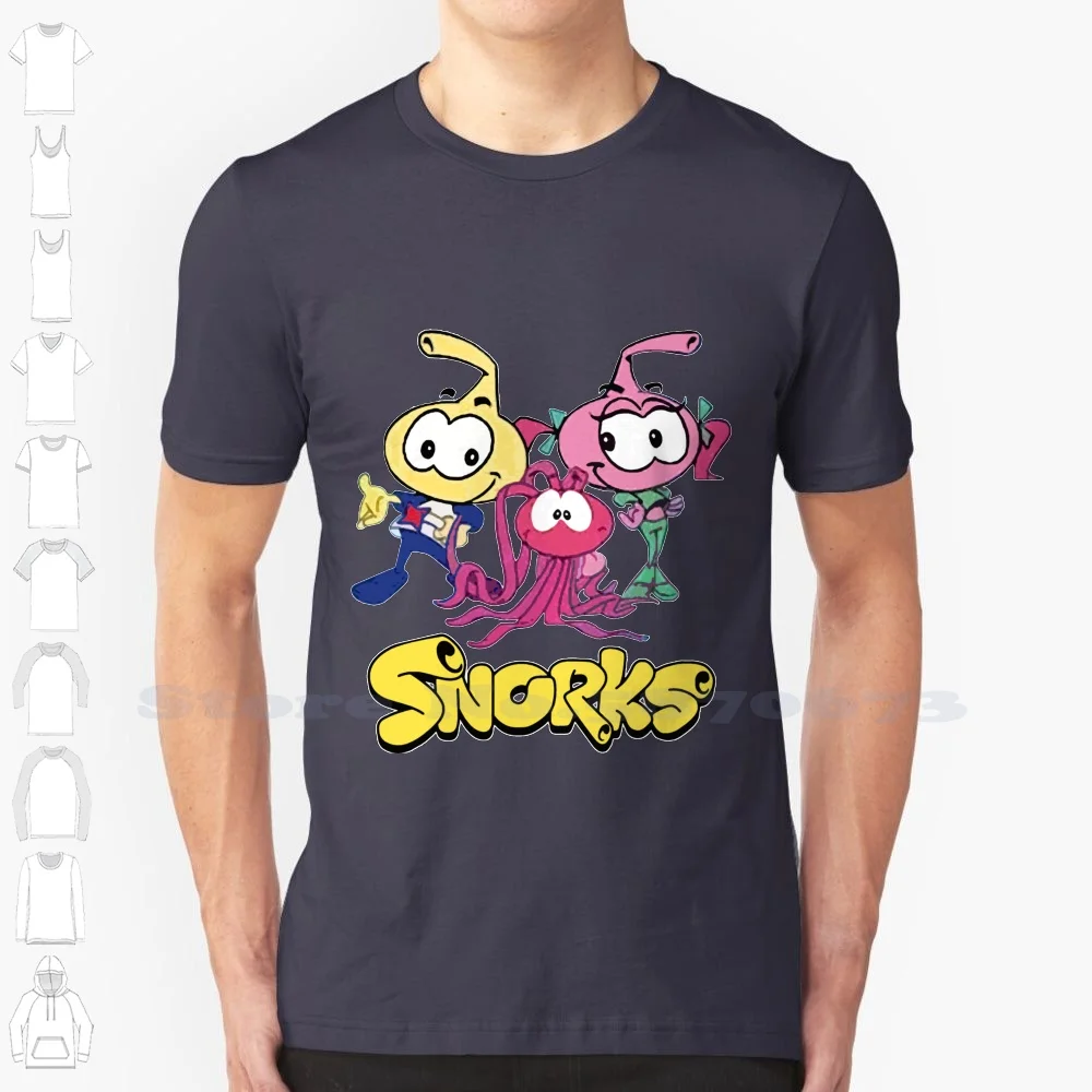 Swim Along Snorks Cast Tribute Cool Design Trendy T-Shirt Tee Snorks Jem And The She Ra Of Power Shera He