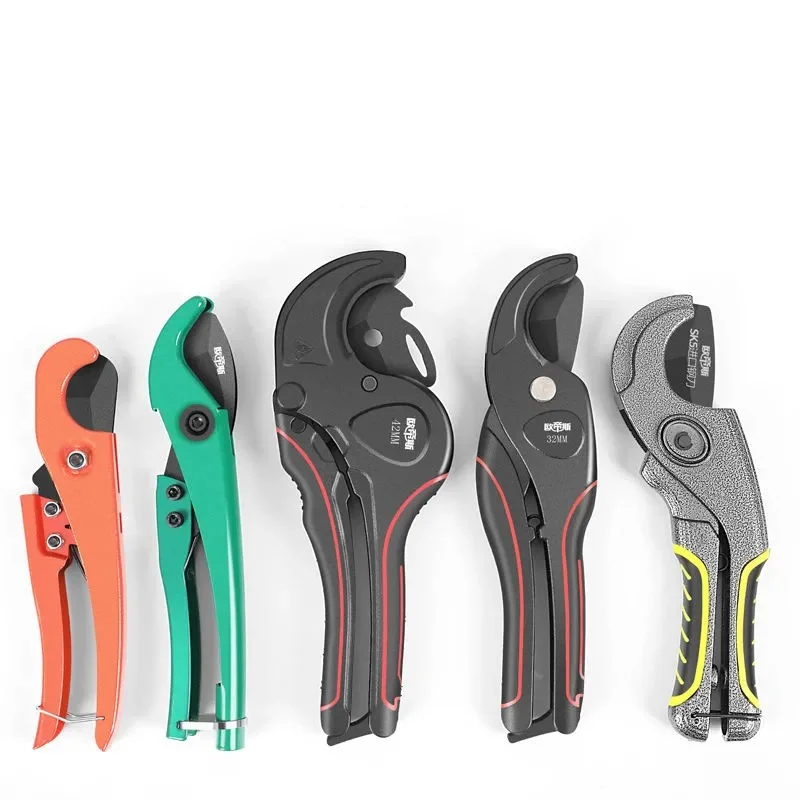 PVC/PPR Pipe Cutter Scissors With Treatment Ratchet Pipe Cutter , 32/36/42MM, Pipe Scissors SK5 Material Hand-Tools