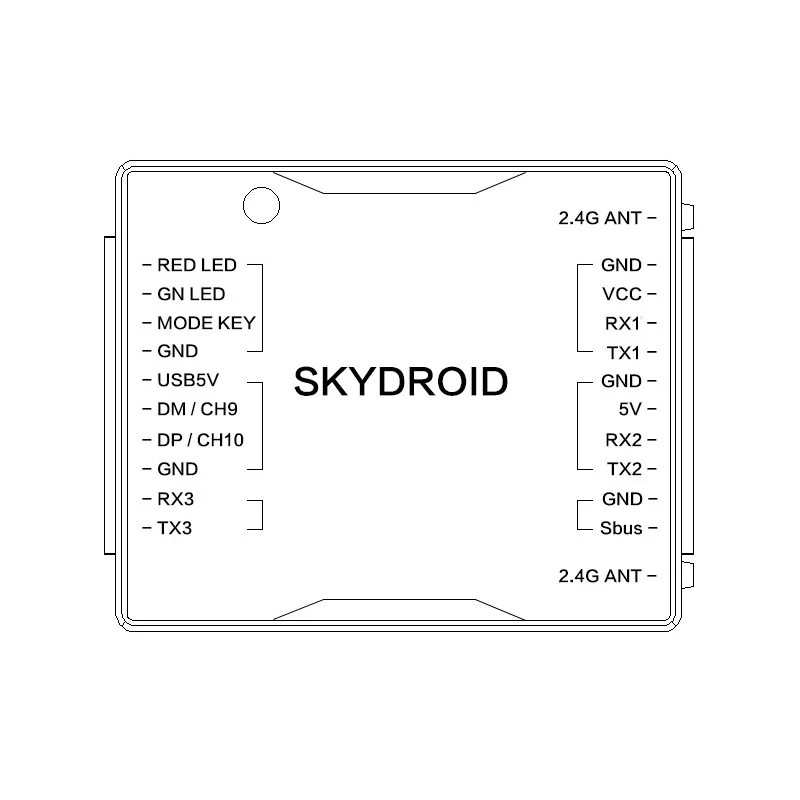 Ricevitore Skydroid R12 RX/SG12-RX per T12 trasmettitore Radio protezione delle piante droni Assessories