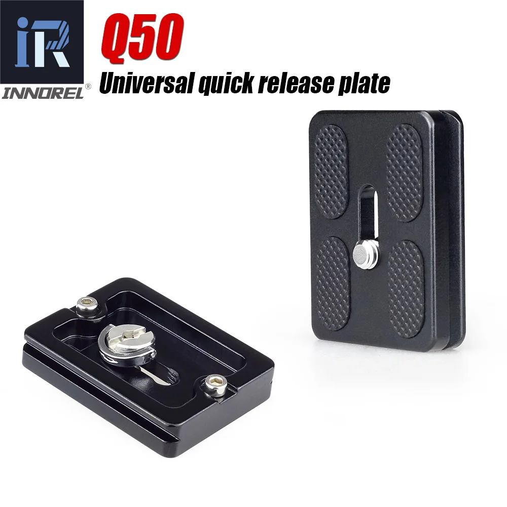 INNOREL Q50/Q60/Q70 Universal Quick Release Plate For Panoramic Tripod Ball Head Compatible With Arca Swiss Spec. QR DSLR Camera