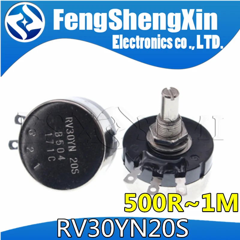 RV30 potentiometer RV30YN20S B102 B202 B502 B103 B203 B503 B104 B204 B254 B504 B105 500R 1K 2K 5K 10K 20K 50K 100K 250K 500K 1M