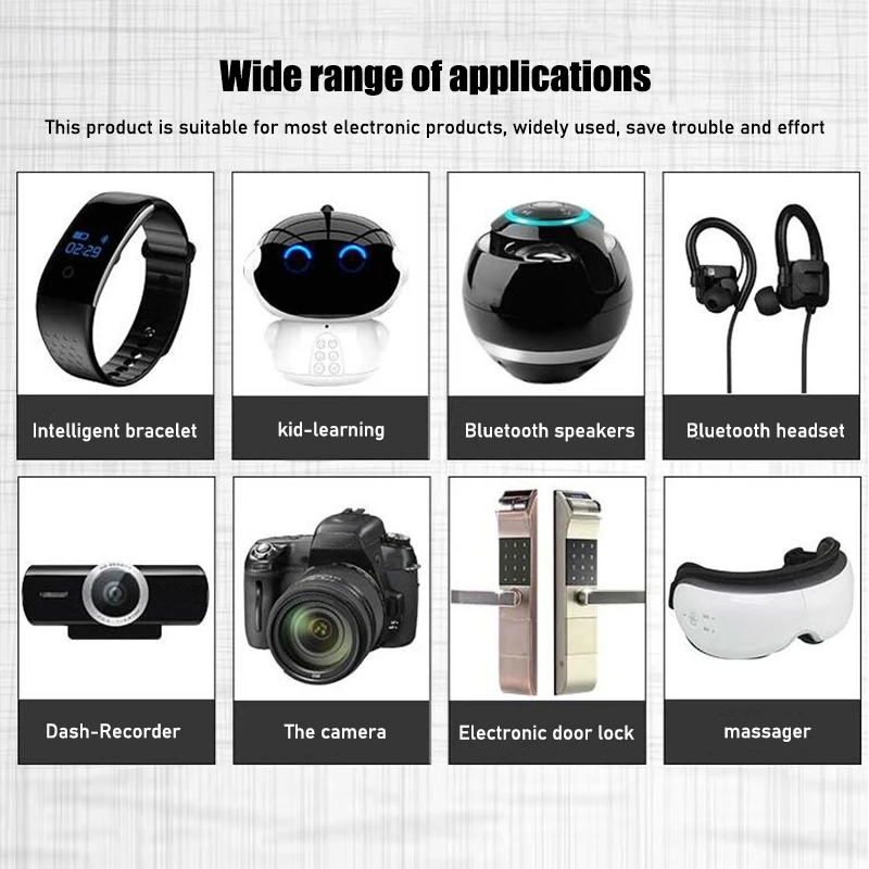 3.7V Lipo cells 502030 250mah Lithium Polymer Rechargeable Battery For MP3 GPS bluetooth headset DVD PDA LED Lamp Camera image 6