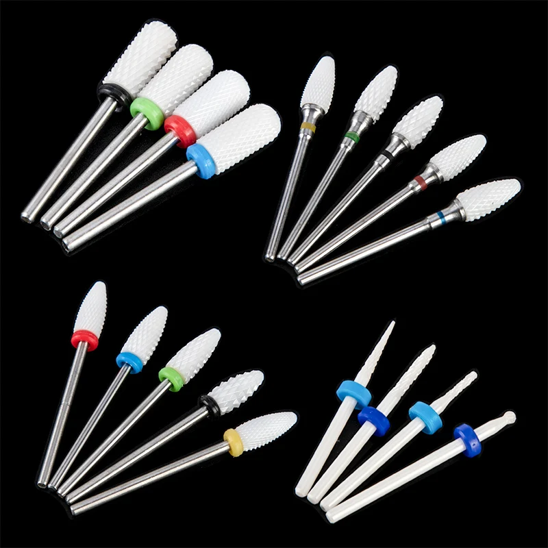 Keramik Elektrische Nagel Bohrer Bits Fräsen Cutter Nagel Dateien Maniküre Häutchen Sauber Grat Nagel Bohrer Für Pediküre Nail art werkzeug