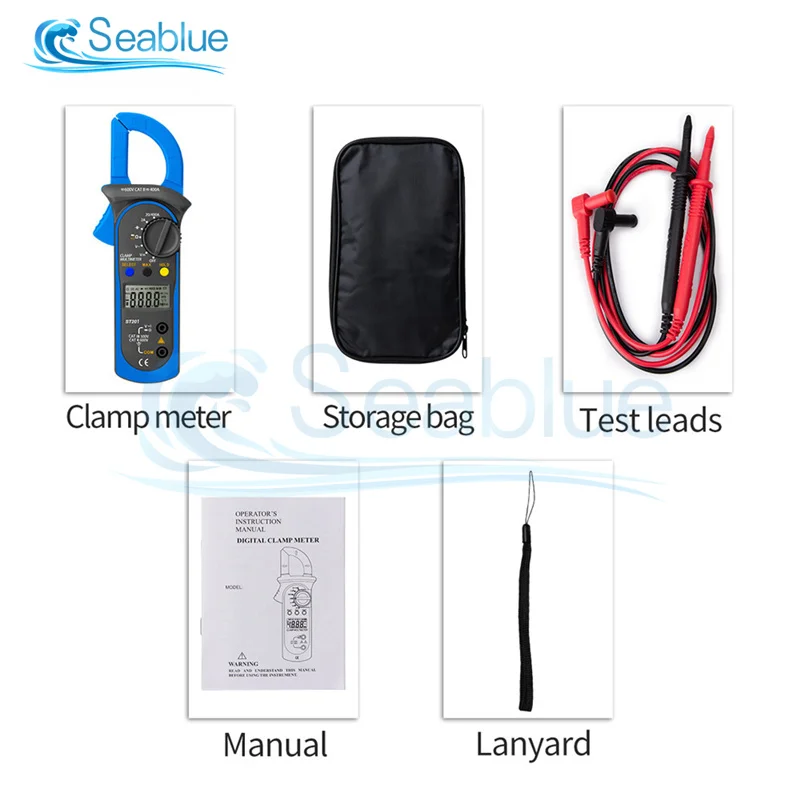 ST201 Digital Clamp Meter Digital Clamp Multimeter Without Battery High Precision Voltage And Current Meter Measuring Instrument