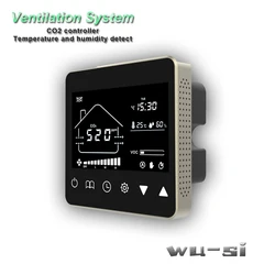 Co2 tester control ventilation system,with remote control 3 speed relay output regulator