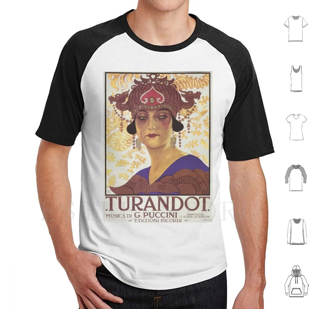 

Turandot Vintage T Shirt Men Cotton 6xl Opera Turandot Puccini Tenor Soprano Operetta Musical Musician Music Classical Theatre