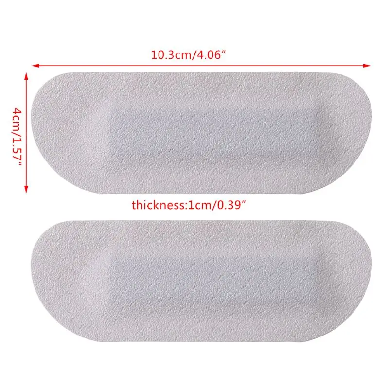 1Pair Foot Care Imitation Leather Heel Protectors Pain  Back Heel Pad