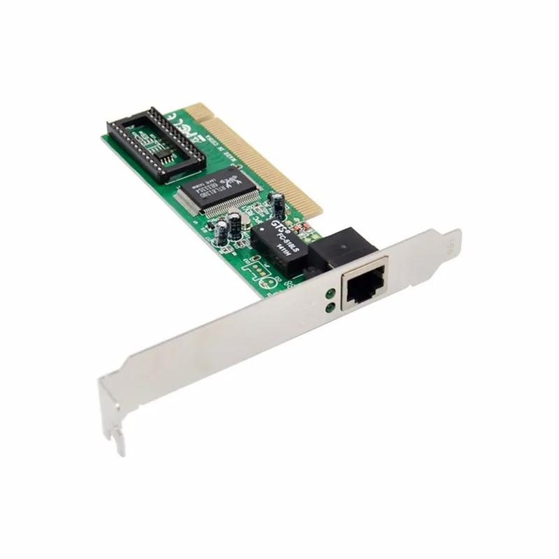 Pci para porta única rj45 10/100mbps placa de rede ethernet rápida placa adaptadora ethernet chipset rtl8139d crossover automático para pc