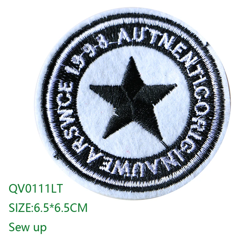 Fashion Round Patch Football Stars Compass Icon Embroidered Applique Patches For kawaii clothes DIY Iron on Badges on a Backpack