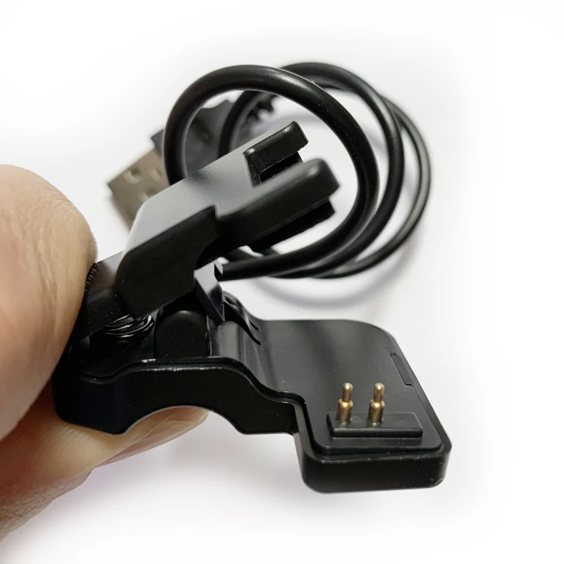 2-Pin 3 มม.ประเภทUniversalชาร์จสายสนับสนุนสมาร์ทนาฬิกาหรือสายรัดข้อมือUSB Port Chargersใช้งานร่วมกับmi Band 4
