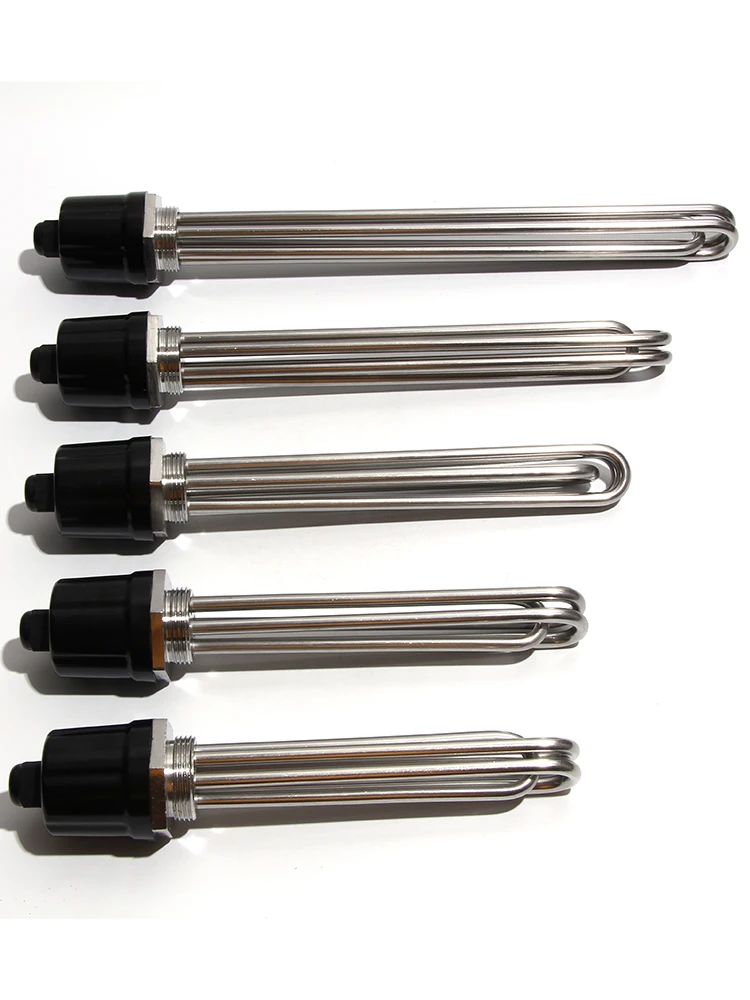 Lujinxun pełny 304 element grzejny wody ze stali nierdzewnej 1 1/4 "elektryczny podgrzewacz zanurzeniowy do słonecznego zbiornika na wodę 220 V 380 V — zdjęcie 2