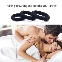 3PCS sex delay rings for men Prostate Ring Silicone High Flexibility Strong Ejaculation delay Penis Ring Couple Sex Toys AC