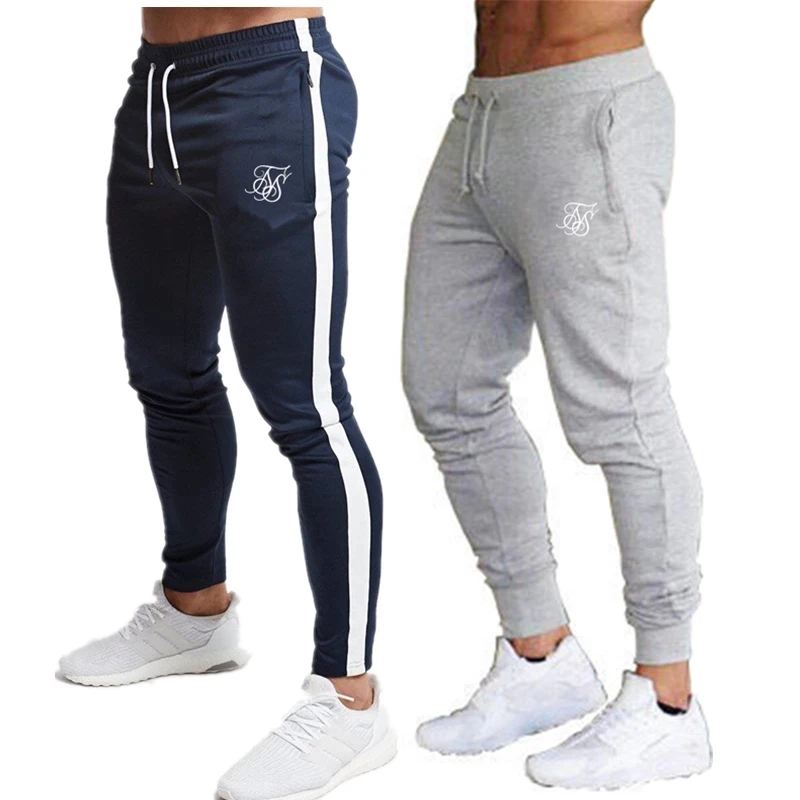 Men\'s high-quality Sik Silk brand polyester trousers fitness casual trousers daily training fitness casual sports jogging pants