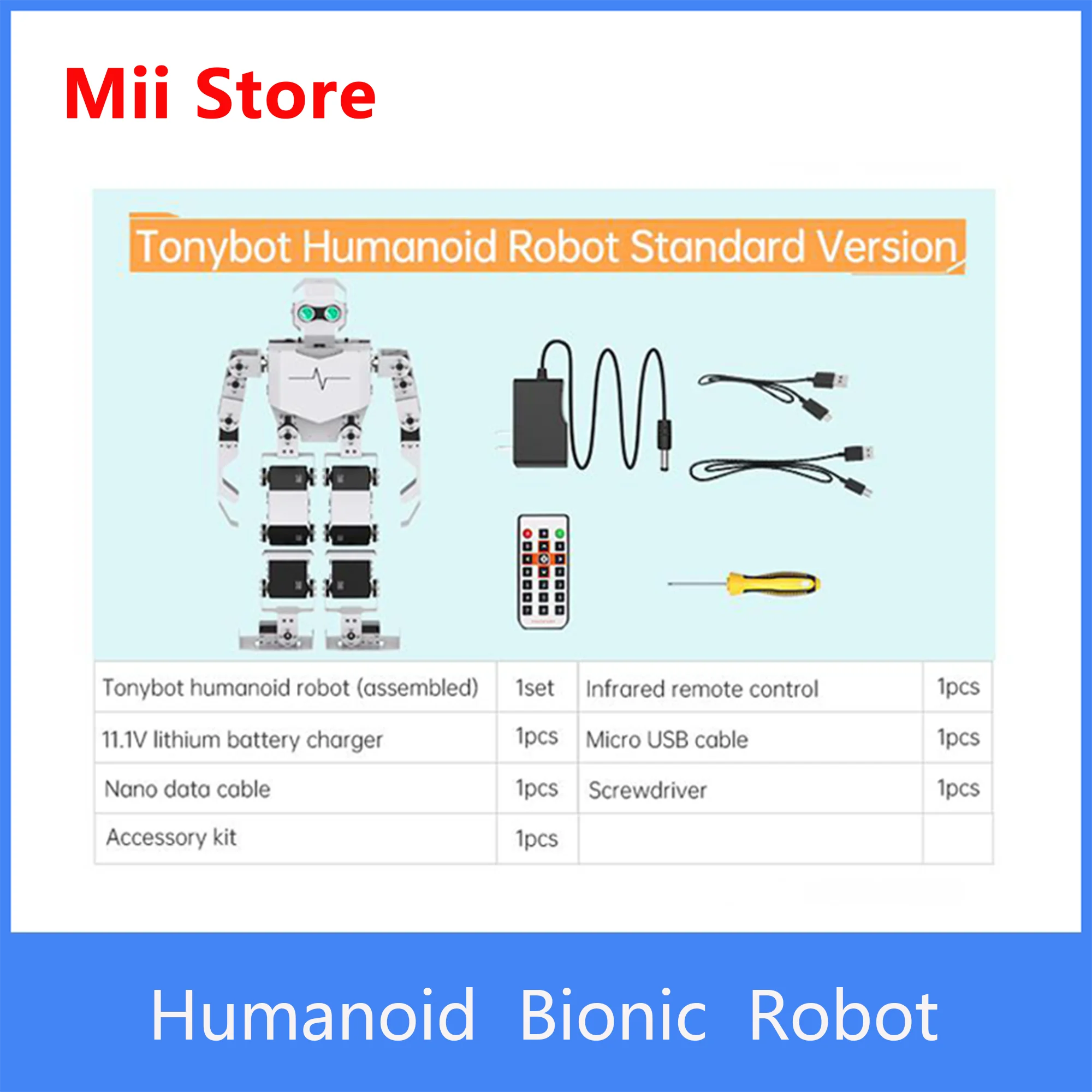 Humanoiden Bionische Roboter Tonybot/Arduino Pädagogisches Künstliche Intelligenz Stimme Anerkennung AI Programmierung Entwicklung Kit