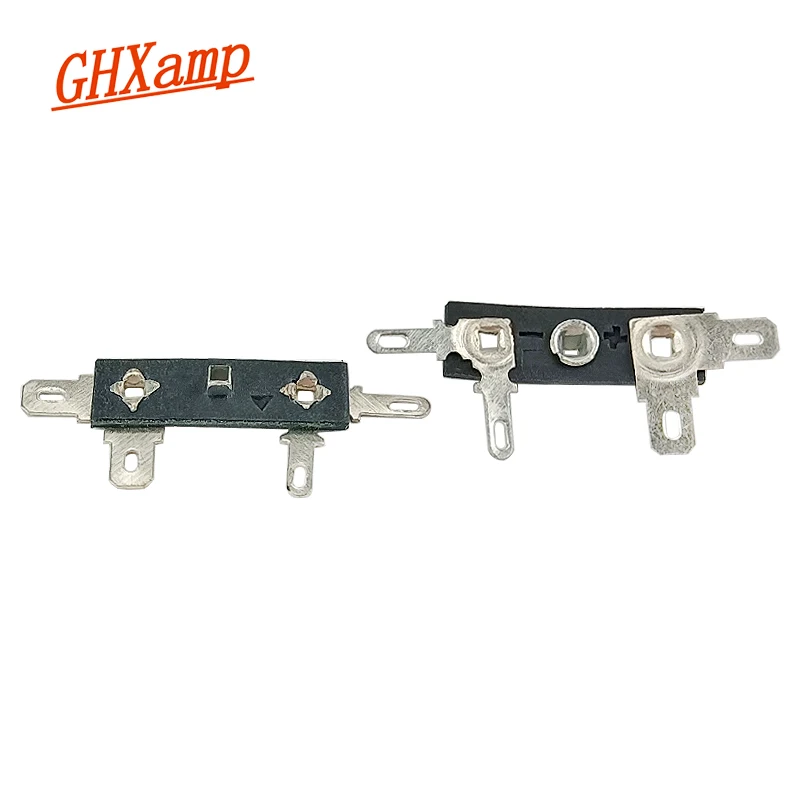 Ghxamp 2 Chiếc Loa Đầu Nối Cáp Hàn Chốt Giờ 4 Sừng Dẫn Tab Đồng Bạc Mạ Nhà Ga Chốt Giờ sừng Hàn Chốt Giờ