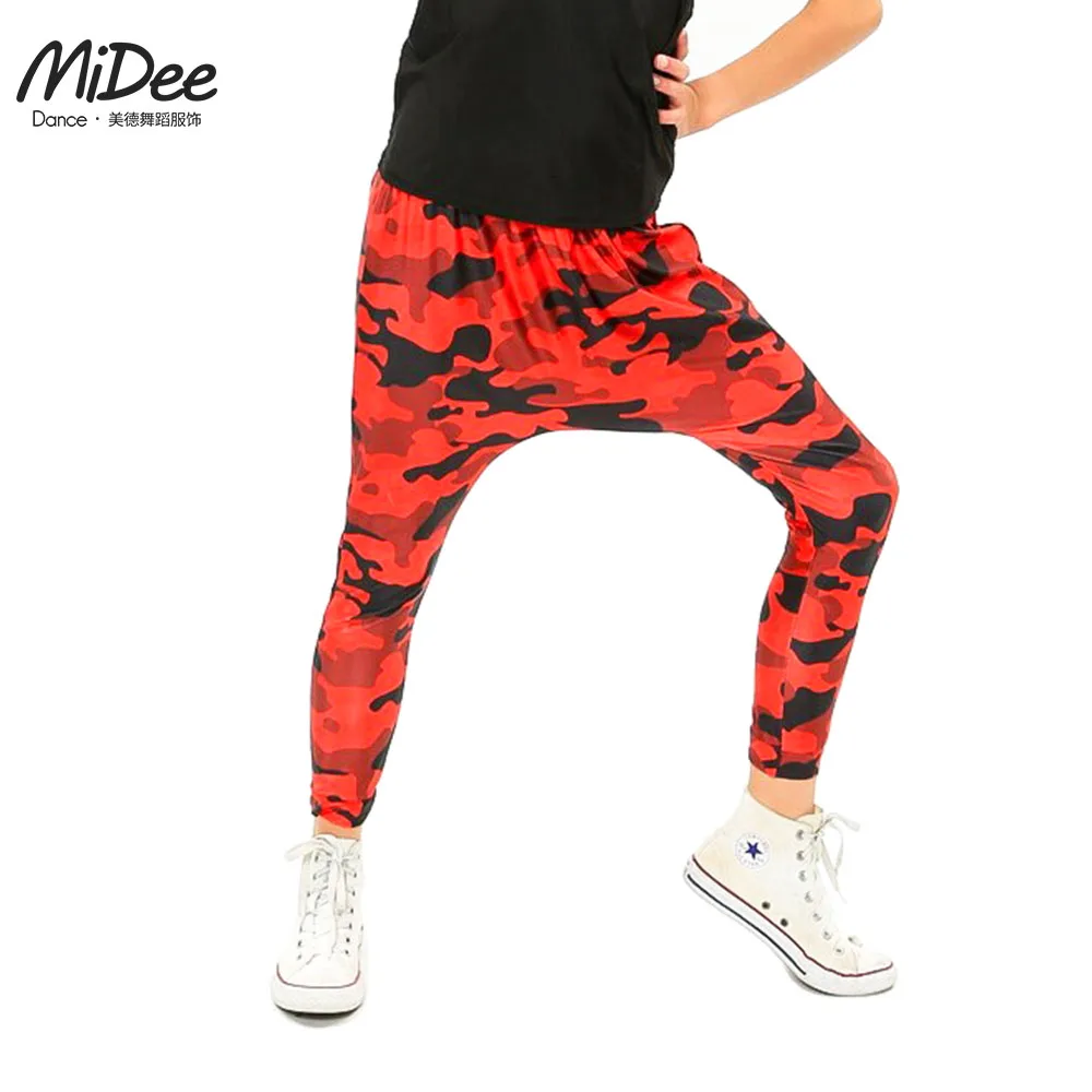 MiDee Jazz Dance Pants Girls and Boys Harem Waist Drop Bottom Loose Hip-hop Hippie Outfit for Women and Men Cloths Big Size