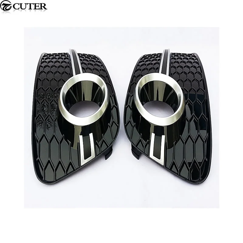 Q5 Rsq5 Fog Lamp Grille Black Abs Car Front Grill Grille for Audi Q5 STANDARD Front Bumper 2012-2015