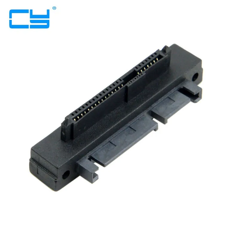 

50pcs 500Mbps Extension Adapter 90 Degree 22Pin SATA Male to Female Port Adapter for SATA 22pin Port for SATA HDD SSD Converter