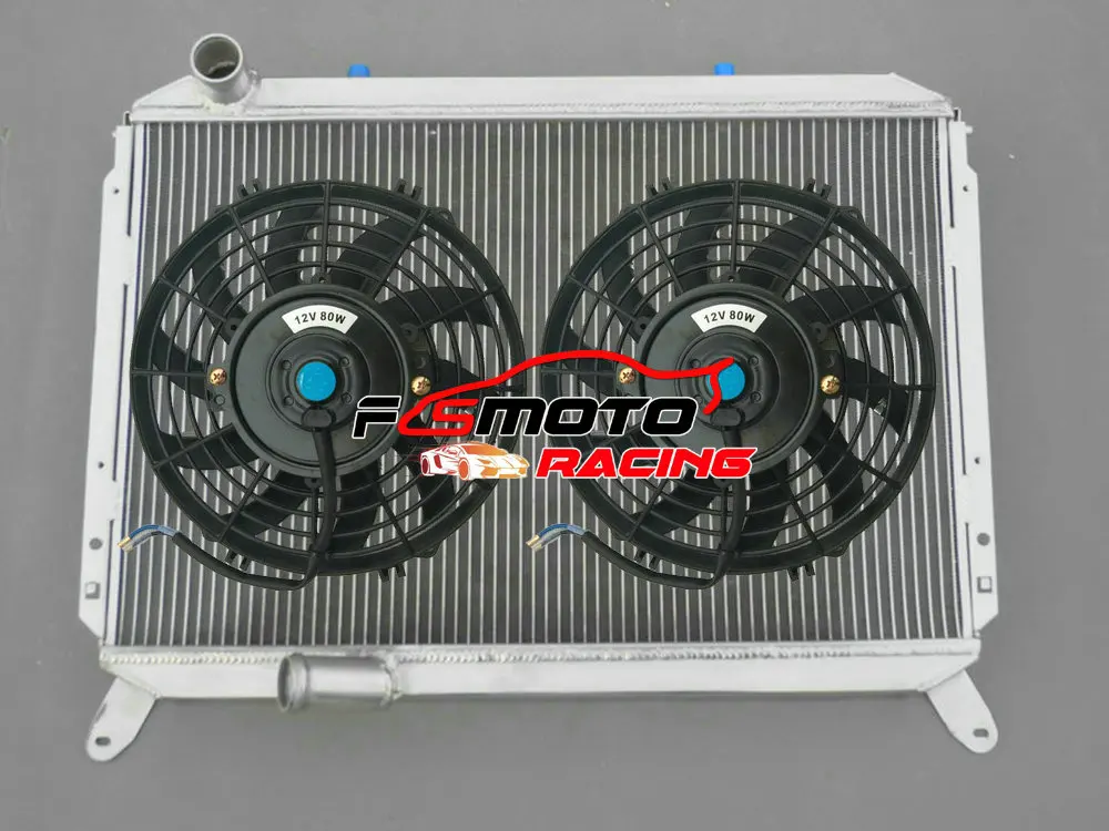 Aluminum Radiator + Fans For Nissan 300ZX Fairlady Z Z31 Z-car 2+2 Turbo VG30E/VG30ET 3.0L V6 cu762 & OR 1984-1989 1985 1986