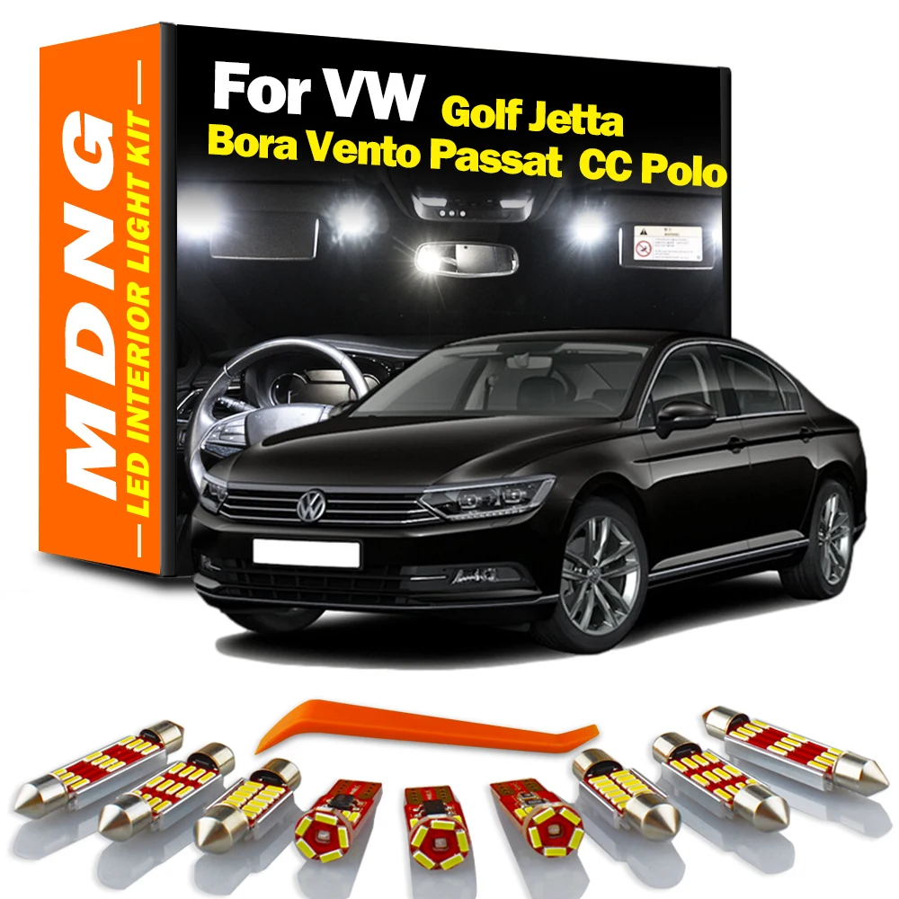 Interior LED Light Kit  For VW Golf Jetta 4 5 6 7 Bora Vento Passat B5 B6 B7 B8 CC Polo 6R 6C 6N 6N1 6N2 9N 9N3 Car Reading Bulb