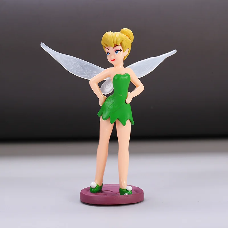 7-teiliges Cartoon-Tinkerbell-Blumen-Feen-Elfen-Prinzessin-Anime-Actionfiguren-Set, Mini-Modell-Puppen-Spielzeug, Halloween-Geburtstagsgeschenk – Detail 8