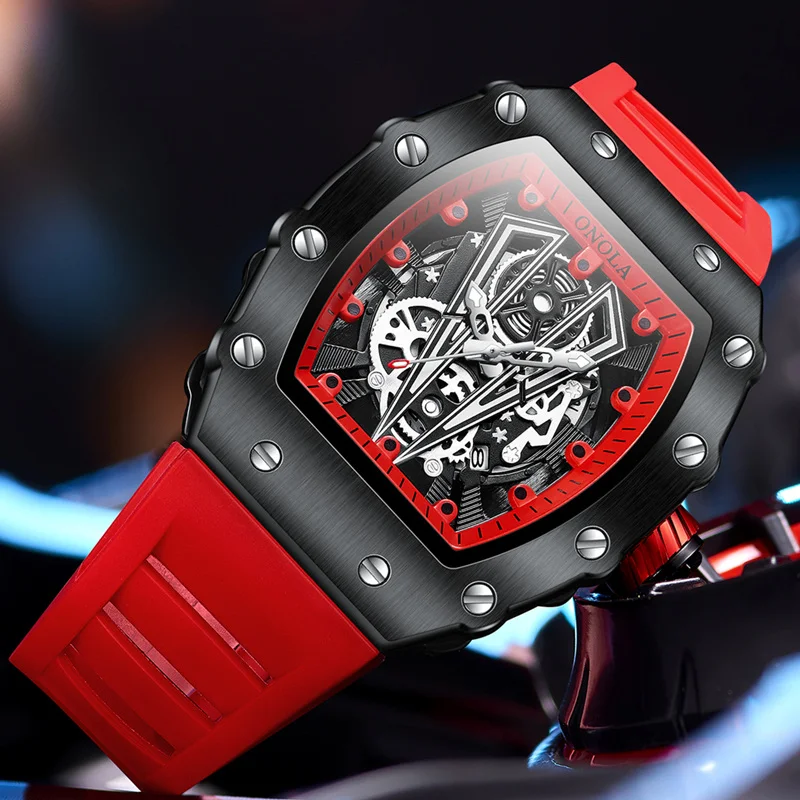 ONOLA Top Brand Men Fashion Mens Watch Quartz Sports Waterproof Male Watches Luxury Clock Male Dress Watch Man