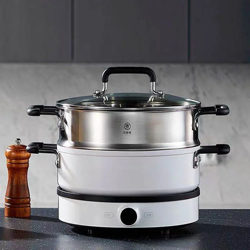 Zhiwu Cooking Xiaomi Mijia Soup Pot Stainless Steel Steamer Household Single-layer Round Thickening And Heightening