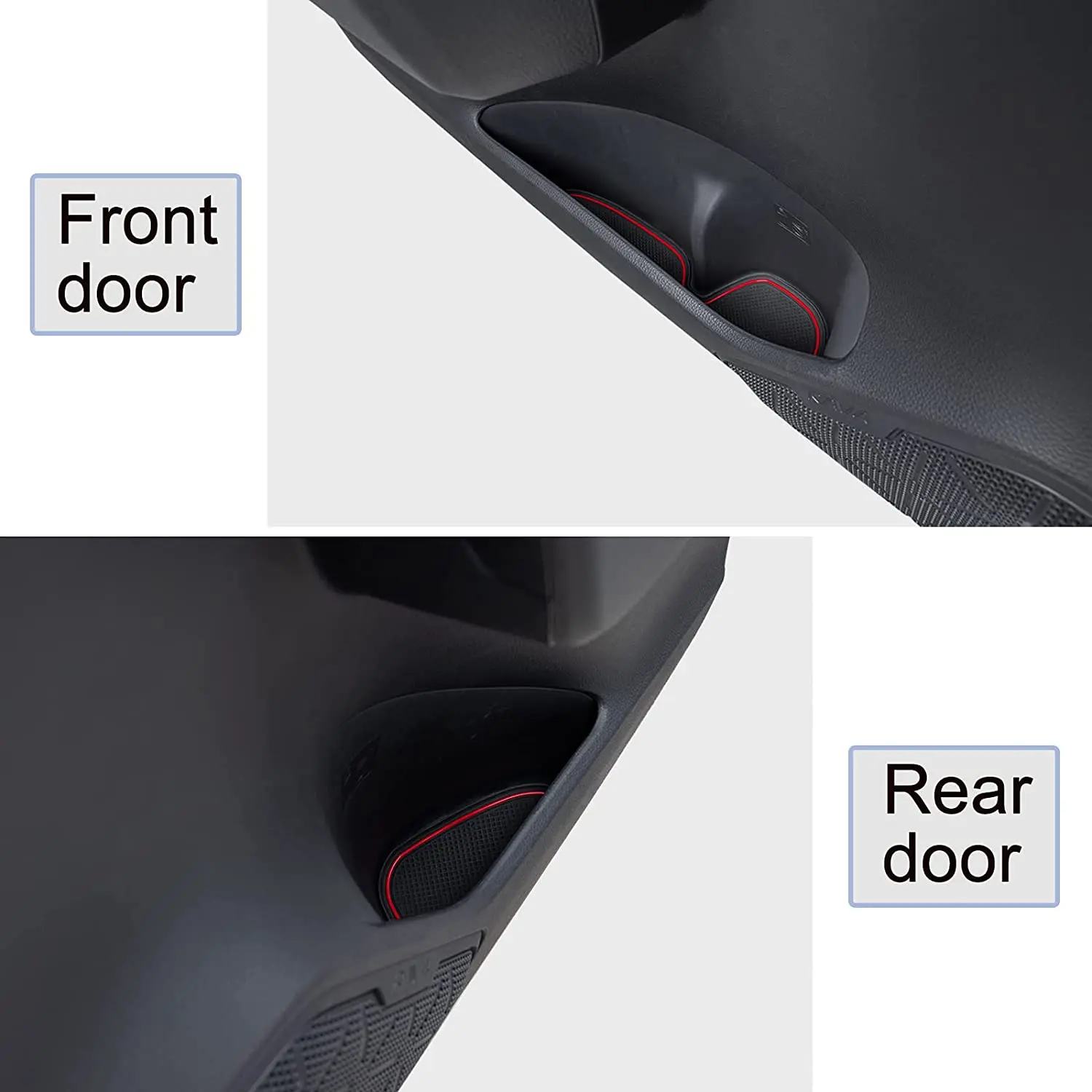 For Toyota RAV4 2019 2020 2021 2022 Car Center Console Anti-Slip Mat Sticker Coasters Door Pads Slot Cup Rubber Rug Accessories