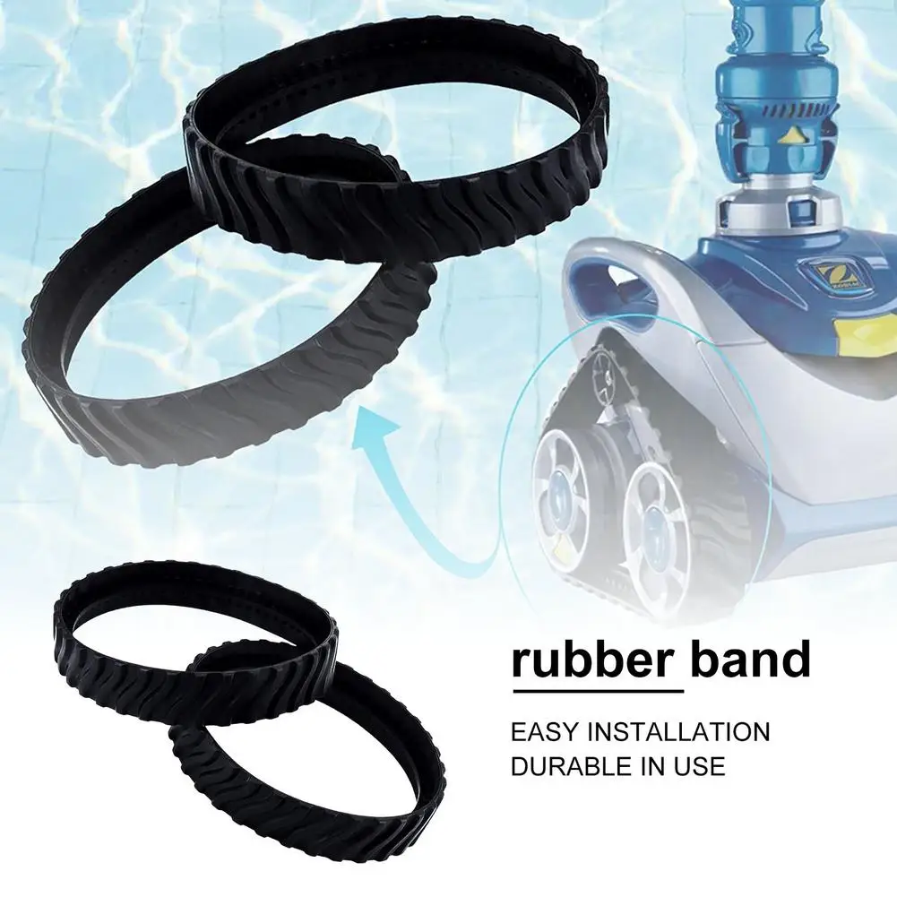 2pcs Tire Wheel Tracks Tyres Fast Connection Practical Rubber R0526100 Tool Pool Cleaner Swimming Replacement For Zodiac MX8 MX6