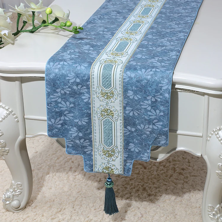 

Custom European style Decoration Table Runner Chinese Living room Rectangle Coffee Tea Table Cloth Dining Table Mat Bed Runners