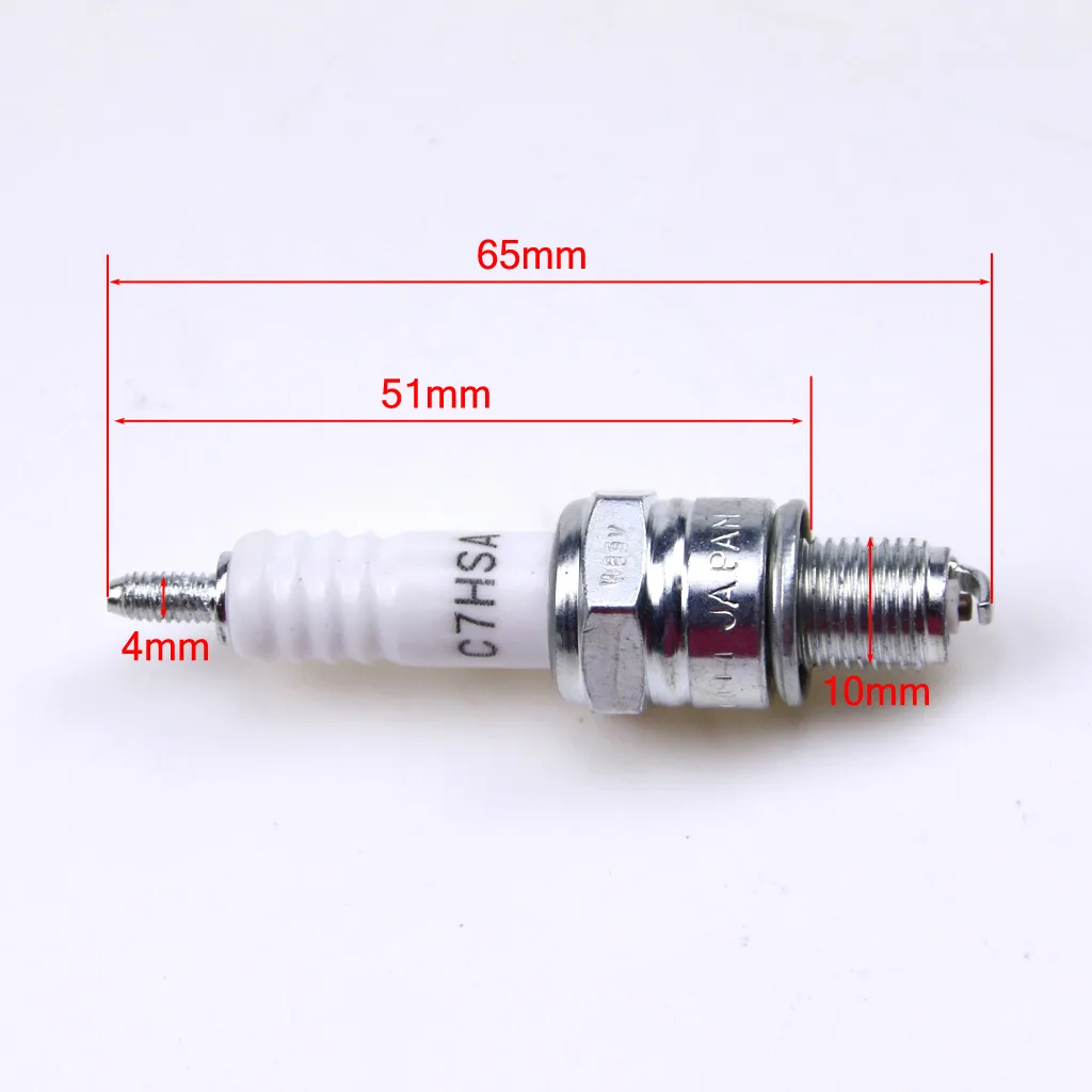 TDPRO C7HSA Spark Plugs New Motorcycle Ignition Sparking Plug For 50cc-150cc ATV Dirt Pit Bike Go Kart Moped Scooter Quad