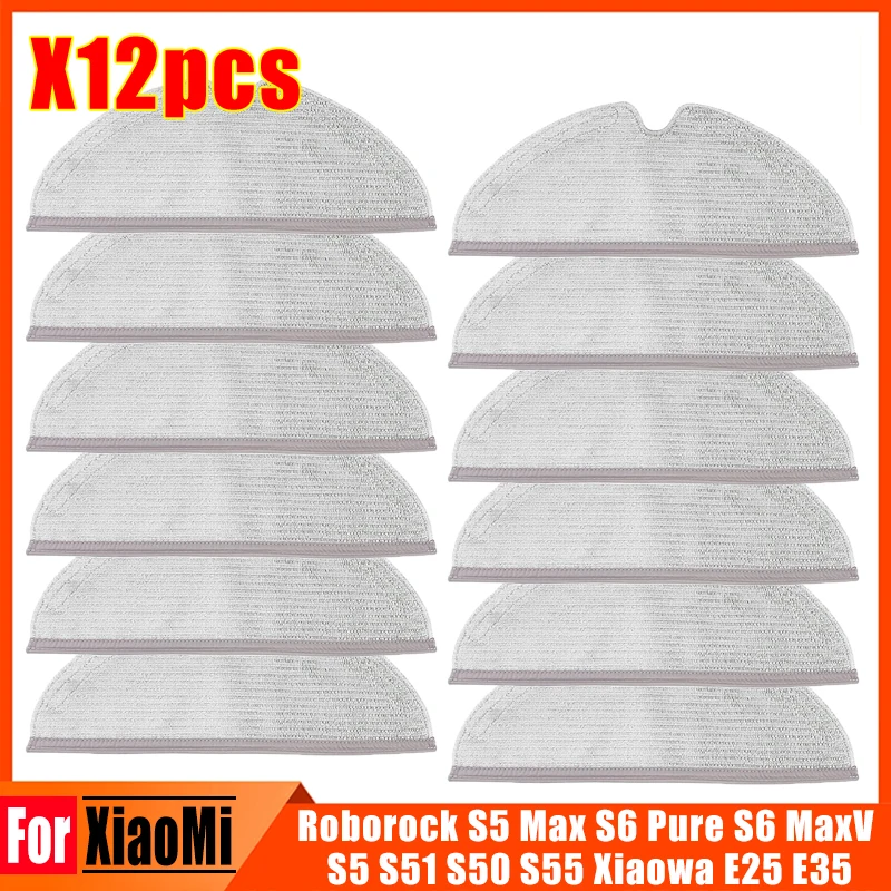 Upgraded version Cleaner Robot Mop Cloths Rags For Xiaomi Roborock S5 Max S6 Pure S6 MaxV S5 S51 Mops Accessories Full Coverage