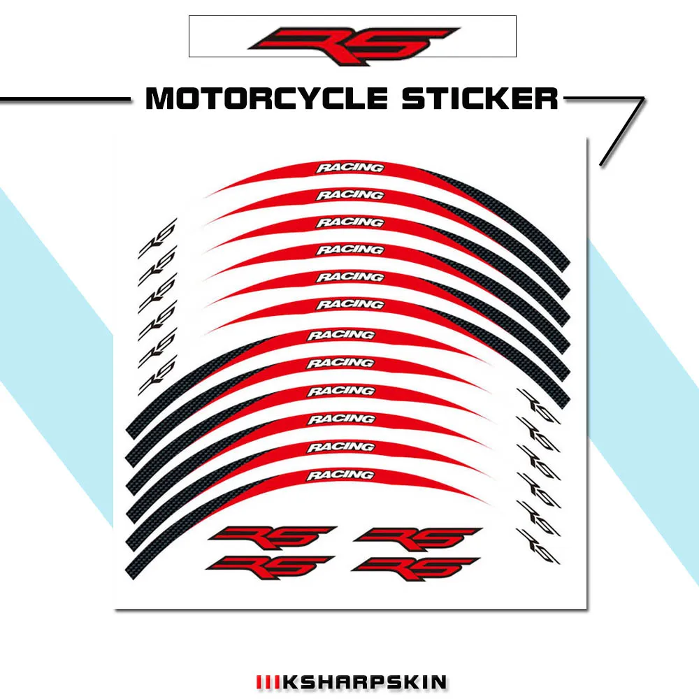 

Motorcycle reflective decorative waterproof color stickers for Aprilia RS
