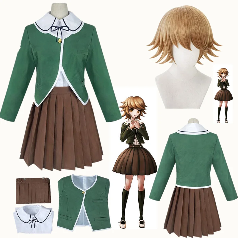 

Danganronpa - Women Anime Uniform Set Chihiro Fujisaki Cosplay Costumes